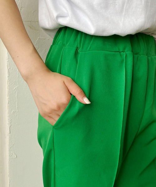 CAPRICIEUX LE'MAGE(カプリシューレマージュ)の「ピンタックジョガーパンツ(その他パンツ・レディース・ブラック/グリーン/ホワイト系その他・38/36)」の12枚目の写真