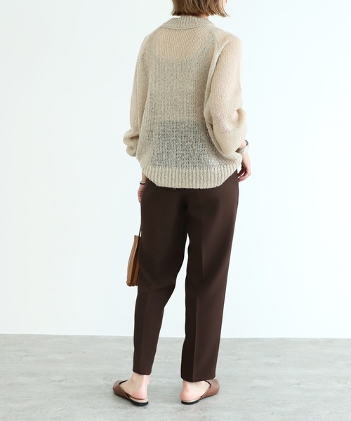 reca(レカ)の「ハイウエストタックテーパードパンツ(その他パンツ・レディース・ブラック/ブラウン/テラコッタ/グリーン/ライトベージュ・M)」の16枚目の写真