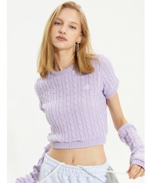 ニット セーター 「CRANK」RIBBON WARMER V-NECK KNITWEAR レディース CRANK（JACKALL） ニット セーター 「CRANK」RIBBON WARMER V