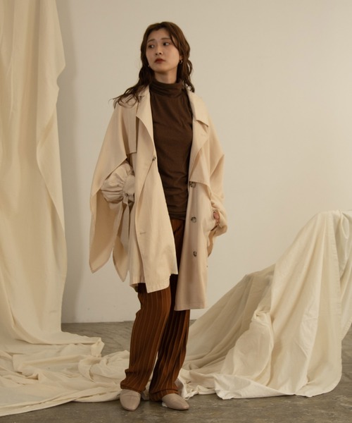 Amiur（エミレ）の「stripe rib knit pants（その他パンツ・レディース・ブラウン/アイボリー・M/S）」の11枚目の写真