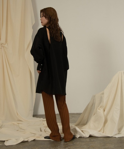 Amiur（エミレ）の「stripe rib knit pants（その他パンツ・レディース・ブラウン/アイボリー・M/S）」の15枚目の写真