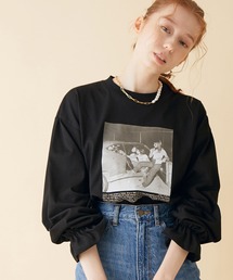 MADEMOISELLE ROPE' | 【JOSEPH SZABO×VTA】フォトプリントボリュームスリーブTシャツ(Tシャツ/カットソー)