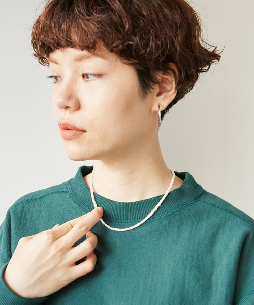 note et silence （ノートエシロンス）の「.淡水パールショートネックレス (40cm)（ネックレス・レディース・ホワイト・FREE）」の5枚目の写真