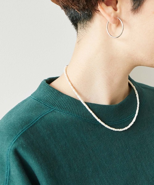 note et silence （ノートエシロンス）の「.淡水パールショートネックレス (40cm)（ネックレス・レディース・ホワイト・FREE）」の2枚目の写真