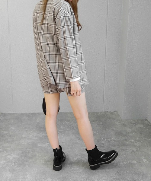 minia（ミニア）の「エナメル×ゴアのコンビブーツ/ミニブーツ（ブーツ・レディース・ブラック/アイボリー・S/M/L）」の16枚目の写真