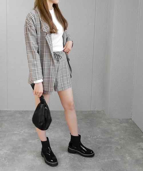 minia（ミニア）の「エナメル×ゴアのコンビブーツ/ミニブーツ（ブーツ・レディース・ブラック/アイボリー・S/M/L）」の8枚目の写真