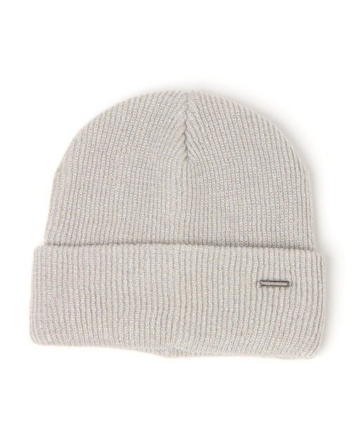 niko and...（ニコアンド）の「オリジナルカラーリブニットワッチ（ニットキャップ/ビーニー・レディース・パープル/オフホワイト/ネイビー/ピンク/グレー/オレンジ/サンドグレー/セージグリーン/マスタード/グリーン/ブラック/チャコール/ベージュ/レッド/ライトブルー/ベビーピンク・FREE）」の5枚目の写真