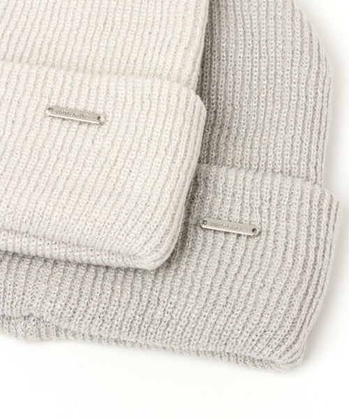 niko and...（ニコアンド）の「オリジナルカラーリブニットワッチ（ニットキャップ/ビーニー・レディース・パープル/オフホワイト/ネイビー/ピンク/グレー/オレンジ/サンドグレー/セージグリーン/マスタード/グリーン/ブラック/チャコール/ベージュ/レッド/ライトブルー/ベビーピンク・FREE）」の21枚目の写真