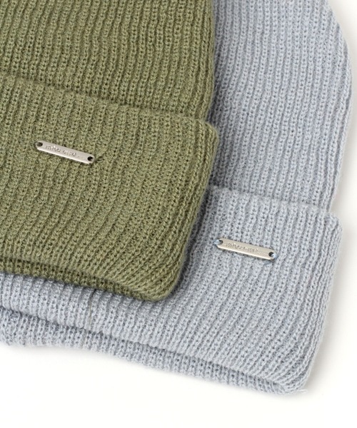 niko and...（ニコアンド）の「オリジナルカラーリブニットワッチ（ニットキャップ/ビーニー・レディース・パープル/オフホワイト/ネイビー/ピンク/グレー/オレンジ/サンドグレー/セージグリーン/マスタード/グリーン/ブラック/チャコール/ベージュ/レッド/ライトブルー/ベビーピンク・FREE）」の20枚目の写真