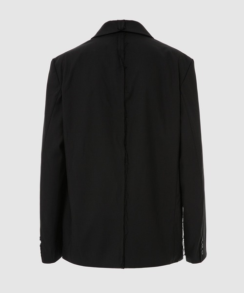 C2H4（シーツーエイチフォー）の「RAW EDGE TAILORED COAT（テーラードジャケット・メンズ・ブラック・M）」の5枚目の写真