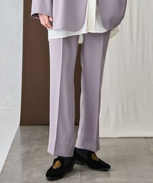 【BESPOKE TOKYO】DOUBLE SATIN STRAIGHT PANTS