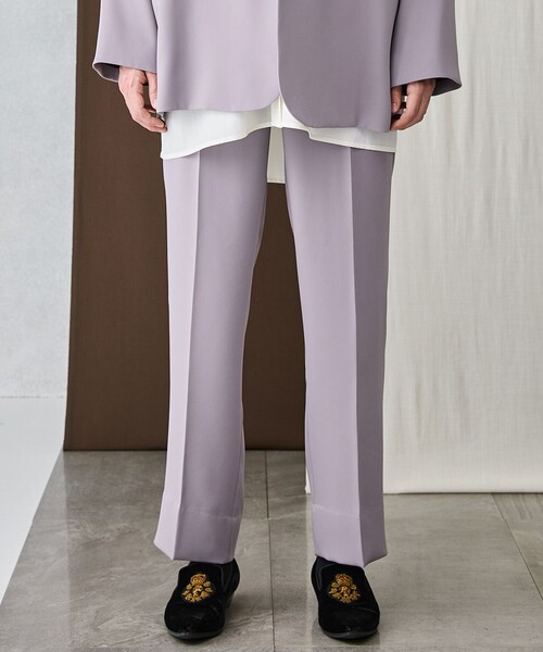 BESPOKE TOKYO】DOUBLE SATIN STRAIGHT PANTS（その他パンツ