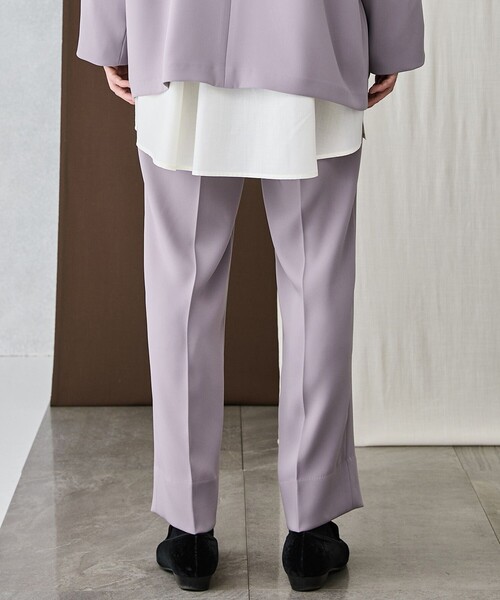 BESPOKE TOKYO】DOUBLE SATIN STRAIGHT PANTS（その他パンツ 