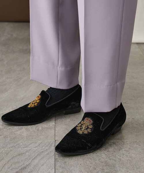 BESPOKE TOKYO(ビスポークトウキョウ)の「【BESPOKE TOKYO】DOUBLE SATIN STRAIGHT PANTS(その他パンツ・メンズ・ライトブルーグレー/ラベンダー・2/3/1)」の8枚目の写真