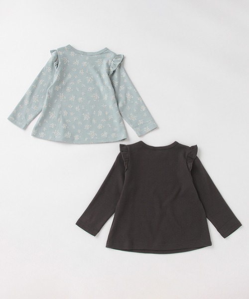 petit main（プティマイン）の「【プティプラ】GIRLSロンTセット（Tシャツ/カットソー・キッズ・アイボリー/ライトピンク/チャコール・80ｃｍ/90cm/110cm/100cm）」の14枚目の写真