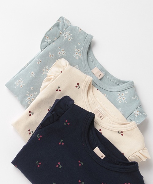 petit main（プティマイン）の「【プティプラ】GIRLSロンTセット（Tシャツ/カットソー・キッズ・アイボリー/ライトピンク/チャコール・80ｃｍ/90cm/110cm/100cm）」の8枚目の写真