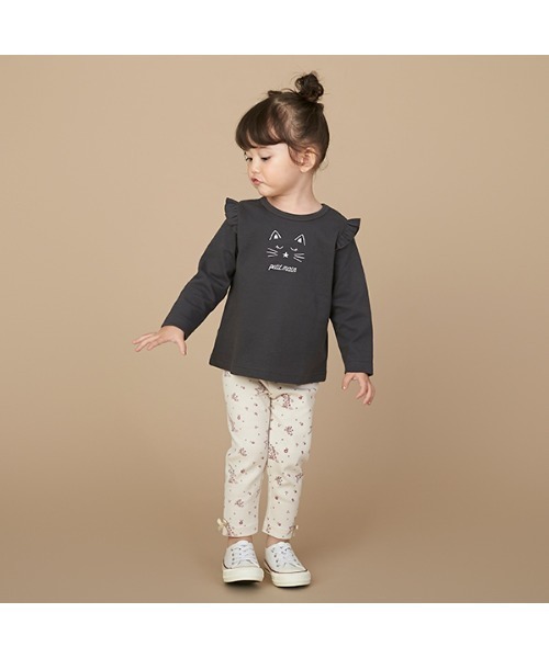 petit main（プティマイン）の「【プティプラ】GIRLSロンTセット（Tシャツ/カットソー・キッズ・アイボリー/ライトピンク/チャコール・80ｃｍ/90cm/110cm/100cm）」の19枚目の写真
