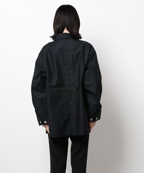 LOWRYS FARM(ローリーズファーム)の「StanRayカバーオール 219807(ミリタリージャケット・レディース・ブラック/マスタード・MEDIUM)」の4枚目の写真