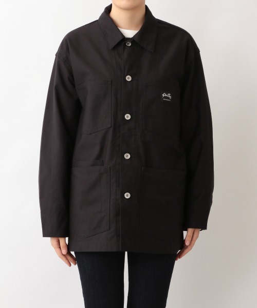 LOWRYS FARM(ローリーズファーム)の「StanRayカバーオール 219807(ミリタリージャケット・レディース・ブラック/マスタード・MEDIUM)」の7枚目の写真