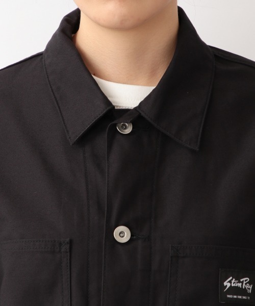 LOWRYS FARM(ローリーズファーム)の「StanRayカバーオール 219807(ミリタリージャケット・レディース・ブラック/マスタード・MEDIUM)」の10枚目の写真