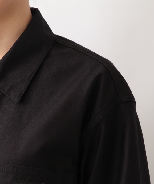 LOWRYS FARM(ローリーズファーム)の「StanRayカバーオール 219807(ミリタリージャケット・レディース・ブラック/マスタード・MEDIUM)」の11枚目の写真