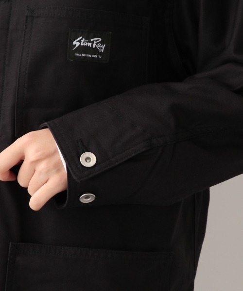 LOWRYS FARM(ローリーズファーム)の「StanRayカバーオール 219807(ミリタリージャケット・レディース・ブラック/マスタード・MEDIUM)」の12枚目の写真