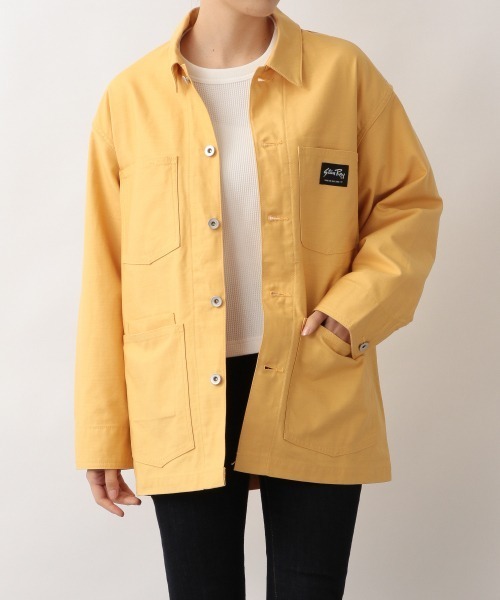 LOWRYS FARM(ローリーズファーム)の「StanRayカバーオール 219807(ミリタリージャケット・レディース・ブラック/マスタード・MEDIUM)」の22枚目の写真