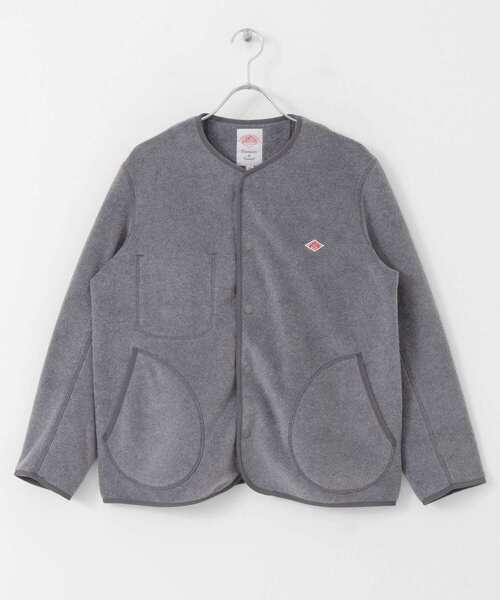 URBAN RESEARCH DOORS（アーバンリサーチドアーズ）の「DANTON　FLEECE COLLARLESS JACKET（ノーカラージャケット・レディース・ベージュ/グレー/ライトベージュ・36）」の12枚目の写真