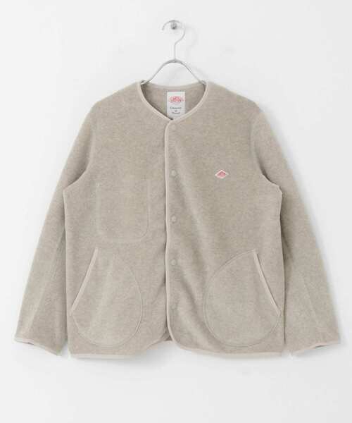 URBAN RESEARCH DOORS（アーバンリサーチドアーズ）の「DANTON　FLEECE COLLARLESS JACKET（ノーカラージャケット・レディース・ベージュ/グレー/ライトベージュ・36）」の8枚目の写真