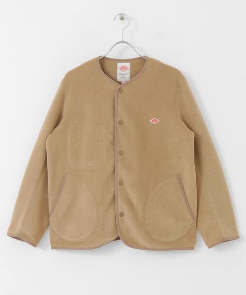 URBAN RESEARCH DOORS（アーバンリサーチドアーズ）の「DANTON　FLEECE COLLARLESS JACKET（ノーカラージャケット・レディース・ベージュ/グレー/ライトベージュ・36）」の14枚目の写真