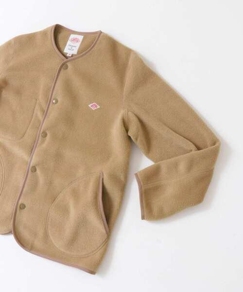 URBAN RESEARCH DOORS（アーバンリサーチドアーズ）の「DANTON　FLEECE COLLARLESS JACKET（ノーカラージャケット・レディース・ベージュ/グレー/ライトベージュ・36）」の10枚目の写真