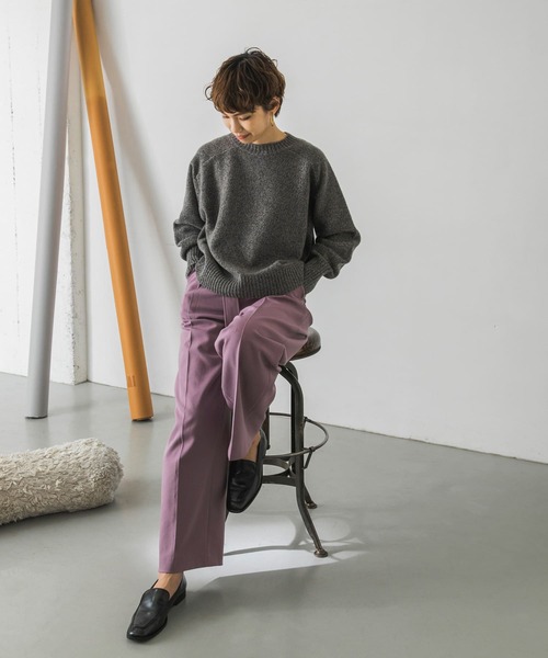 URBAN RESEARCH（アーバンリサーチ）の「カシミヤ混メランジニット（ニット/セーター・レディース・チャコールグレー/オフホワイト/ミント・FREE）」の19枚目の写真