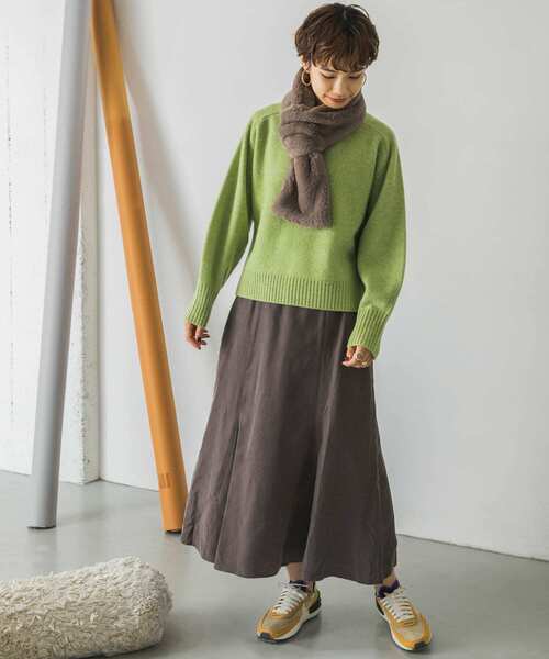 URBAN RESEARCH（アーバンリサーチ）の「カシミヤ混メランジニット（ニット/セーター・レディース・チャコールグレー/オフホワイト/ミント・FREE）」の20枚目の写真