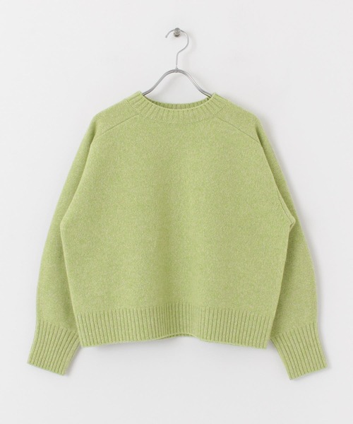 URBAN RESEARCH（アーバンリサーチ）の「カシミヤ混メランジニット（ニット/セーター・レディース・チャコールグレー/オフホワイト/ミント・FREE）」の7枚目の写真