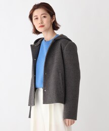 ◆ラネリアウール フーデッド2Way ショートコート【WEB限定サイズ】