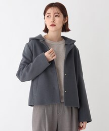 OPAQUE.CLIP | ラネリアウール フーデッド2Way ショートコート【WEB限定サイズ】(その他アウター)
