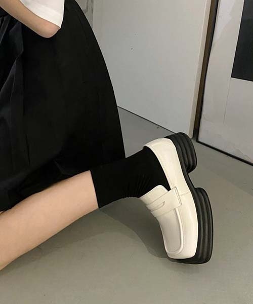 いの ローファー ブラック/ホワイト 38 楽天市場】【美品】 WANDLER / ワンドラー | Lucy ローファー