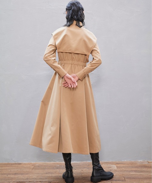 KOH.style（コースタイル）の「付け襟付きシャツワンピース（ワンピース・レディース・ブラック/ベージュ・FREE）」の19枚目の写真