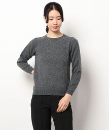 SHETLAND WOOL CREW NECK KNIT