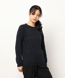 SHETLAND WOOL CREW NECK KNIT