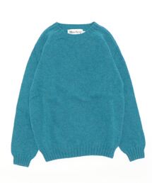 SHETLAND WOOL CREW NECK KNIT
