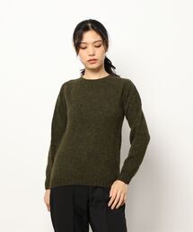 SHETLAND WOOL CREW NECK KNIT