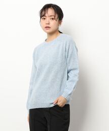 SHETLAND WOOL CREW NECK KNIT
