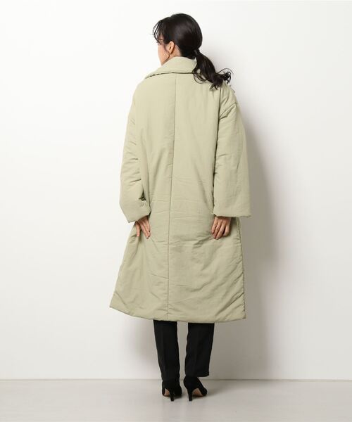 KOBE LETTUCE（コウベレタス）の「襟取り外し2way中綿ビッグコート（ダウンジャケット/コート・レディース・ホワイト系/ベージュ/オリーブ・FREE）」の7枚目の写真