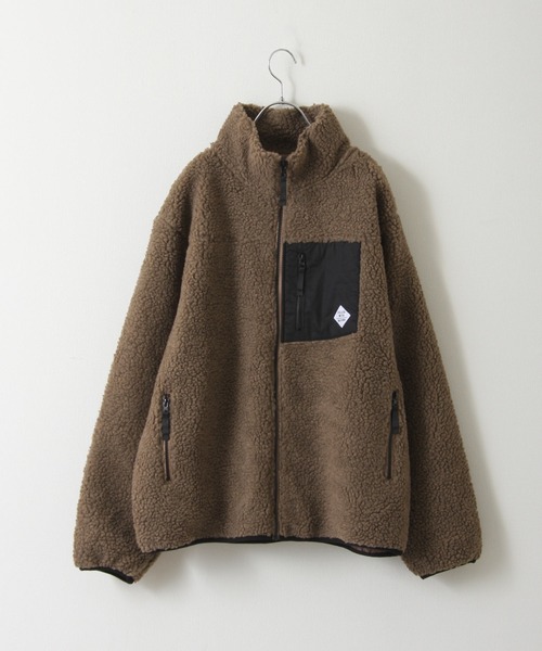 ZIP FIVE(ジップファイブ)の「【ZIP FIVE】 ボア フリース スタンド ジャケット / ブルゾン(ブルゾン・メンズ・ホワイト/ブラック/ダークグリーン/ベージュ/カーキ/マルチ/モカ/ライトパープル/キャメル/ホワイト系/ブラック系/ブラック系1/ブラウン系/ベージュ系/ホワイト×グリーン/ベージュ×ブラック・MEDIUM/LARGE/X-LARGE)」の7枚目の写真