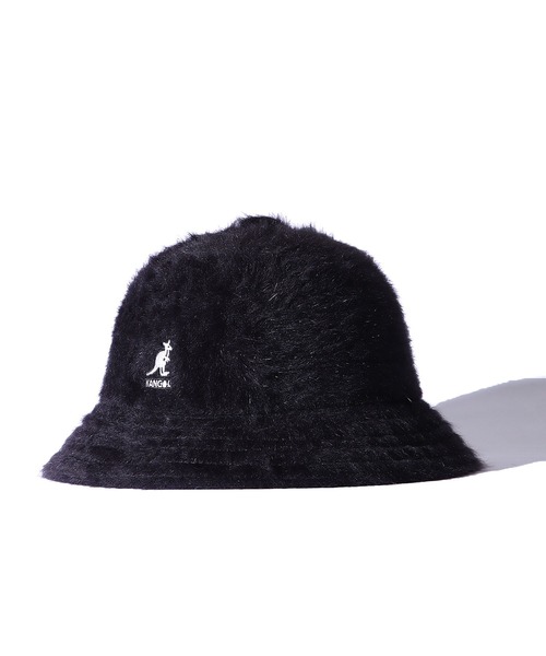 KANGOL（カンゴール）の「KANGOL/カンゴール FURGORA CASUAL アンゴラ ファーゴラ バケットハット バケハ ストリート（ハット・メンズ・ブラック/ネイビー/アイボリー/ブラック×ゴールド・M/XL/L）」の2枚目の写真