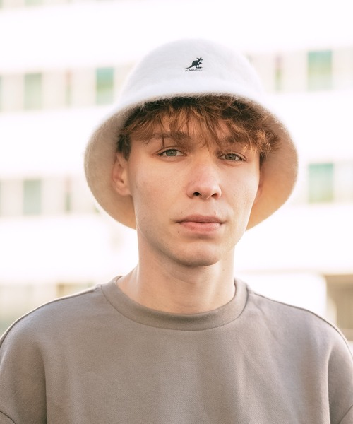 KANGOL（カンゴール）の「KANGOL/カンゴール FURGORA CASUAL アンゴラ ファーゴラ バケットハット バケハ ストリート（ハット・メンズ・ブラック/ネイビー/アイボリー/ブラック×ゴールド・M/XL/L）」の14枚目の写真