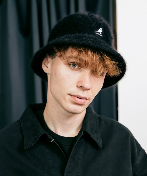 KANGOL（カンゴール）の「KANGOL/カンゴール FURGORA CASUAL アンゴラ ファーゴラ バケットハット バケハ ストリート（ハット・メンズ・ブラック/ネイビー/アイボリー/ブラック×ゴールド・M/XL/L）」の13枚目の写真