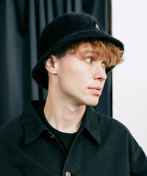 KANGOL（カンゴール）の「KANGOL/カンゴール FURGORA CASUAL アンゴラ ファーゴラ バケットハット バケハ ストリート（ハット・メンズ・ブラック/ネイビー/アイボリー/ブラック×ゴールド・M/XL/L）」の12枚目の写真