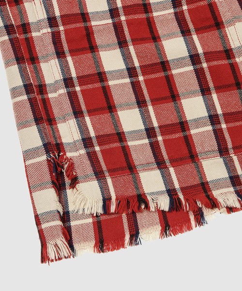 GREG LAUREN（グレッグローレン）の「CHERRY HOODIE FRONT BOXY RED PLAID（パーカー・メンズ・レッド系その他・3）」の4枚目の写真